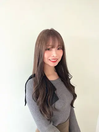 ロング カラー Kasumi | くすみブラウン×渋谷のヘアスタイル