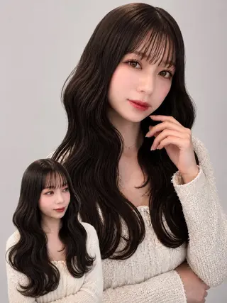 セミロング カラー ヘアアレンジ 🌿巴結生🌱大宮 ミルクティーベージュのヘアスタイル
