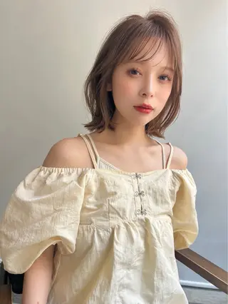 ショート カラー パーマ ヘアアレンジ ✂️ボブ/レイヤー /艶カラー🌷喜美花のヘアスタイル