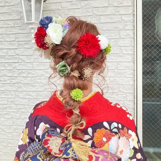 ロング 縮毛矯正 松崎祥のヘアスタイル