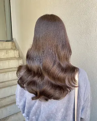 カラー ロング ブリーチ透明感カラー 🍑トウヤ🍑のヘアスタイル