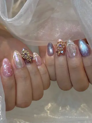 ネイル yume 🎀大人ガーリー🎀のネイルデザイン