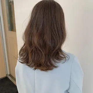 セミロング カラー マンツーマン×半個室 まちだきょうすけのヘアスタイル