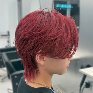 ミディアム カラー メンズ メンズ♱ハイトーン♱ ウルフʜᴀʀᴜᴋᴀのヘアスタイル