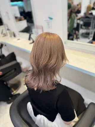 ロング カラー 暖色🩷透明感カラー ♡Maika♡のヘアスタイル