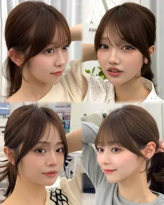 ミディアム カラー ヘアアレンジ 顔周り&ミディアム 特化/池袋/kokiのヘアスタイル