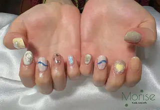 ネイル MoriseNail Jr研修💜はるかのネイルデザイン