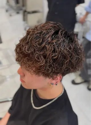 パーマ メンズ メンズデザインパーマ /児島颯斗のヘアスタイル