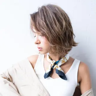 ショート パーマ 似合わせカット/ レイヤーカット/新谷のヘアスタイル