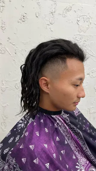 パーマ メンズ 渋谷メンズ 松永蓮のヘアスタイル