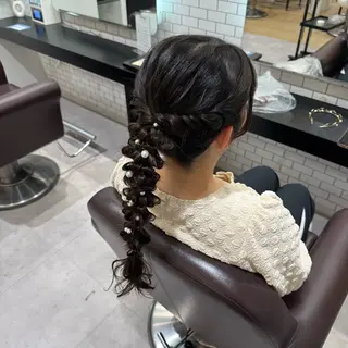 ロング ヘアアレンジ 🎀ヘアアレンジ 🎀ななみのヘアスタイル