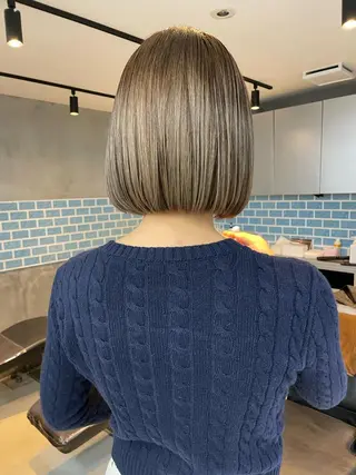 ショート カラー 👑ボブはお任せ ミヤノ👑のヘアスタイル