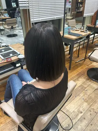 ミディアム カラー 透明感カラー 大工廻あすやのヘアスタイル