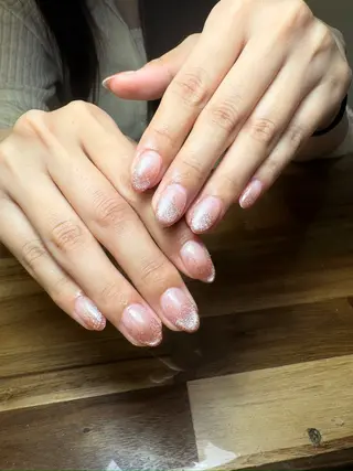 ネイル ユリ🎀長さだし/ パラジェル/持ち込みのネイルデザイン