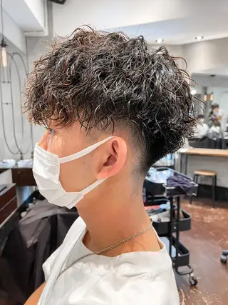 ショート パーマ メンズ メンズ特化 TAKE高崎のヘアスタイル