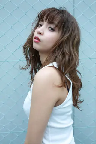 ミディアム カラー パーマ ヘアアレンジ メンズ キッズ ネイル マツエク・マツパ premier modelsのヘアスタイル