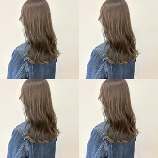 セミロング 河口 友里のヘアスタイル
