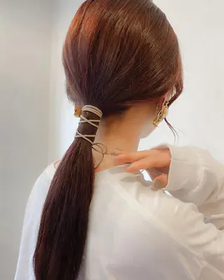 ロング カラー ヘアアレンジ ダメージレスサロン✨ kayo🌱のヘアスタイル