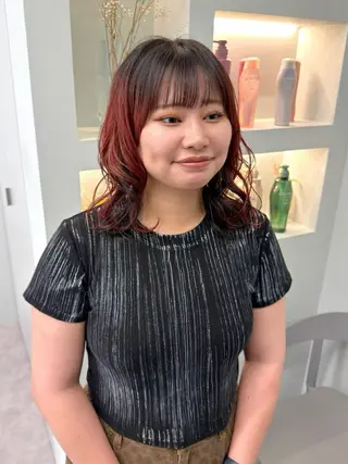 ミディアム カラー 挟間  直人のヘアスタイル