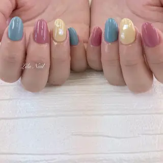 ネイル モチの良さ◉ フィルインネイル♡のネイルデザイン