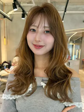 ロング 仙台Ｉ韓国レイヤー Ｉ髪質改善Ｉ伊藤拓海のヘアスタイル