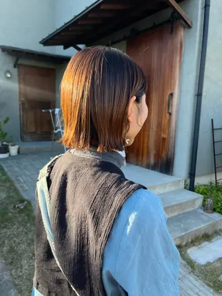 ミディアム フクウラ ミホのヘアスタイル