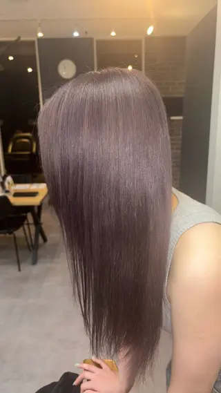 ロング カラー ✨髪質改善カラー✨ ストレート☔脇田のヘアスタイル