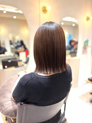 ミディアム カラー 菅原 渚のヘアスタイル