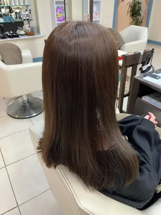 セミロング カラー 💎ハイトーン× 透明感カラー Rioのヘアスタイル