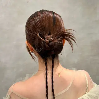 ヘアアレンジ 透明感カラー🫧 ✴︎meiのヘアスタイル