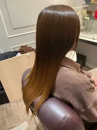 ロング 美髪矯正透明感カラー 江川 和輝のヘアスタイル