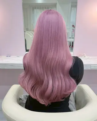 ロング カラー ハイトーンカラー💞 くるみ🎀のヘアスタイル
