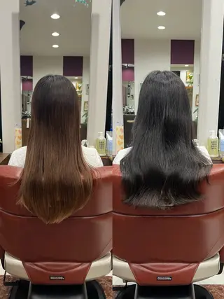 ロング カラー 藤田 竜成のヘアスタイル