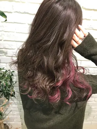 セミロング カラー レイヤーカット🪽 MARINA🦩のヘアスタイル