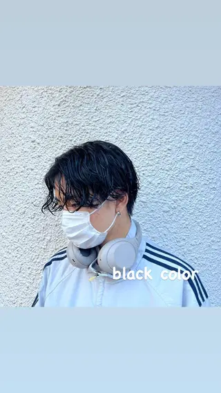 ショート カラー メンズ 茅ヶ崎パーマ特化/ スパイラル/ハルキのヘアスタイル