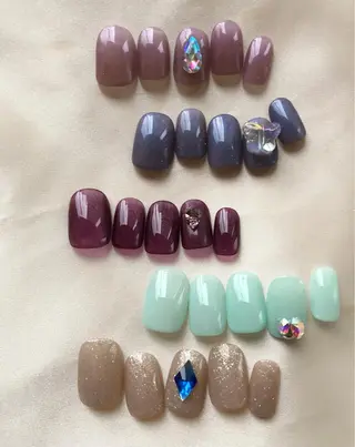 ネイル パラあり！フィルイン 美フォルムのネイルデザイン