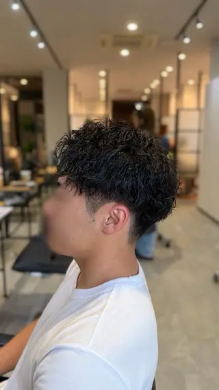 ミディアム パーマ メンズ 🇰🇷韓国風 メンズ/吉田大晴のヘアスタイル