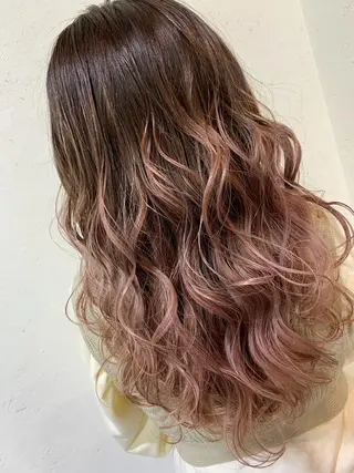 セミロング カラー 天野 開のヘアスタイル