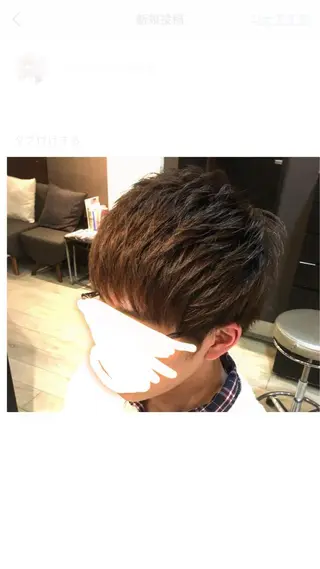 ショート メンズ 熊谷 奈菜のヘアスタイル