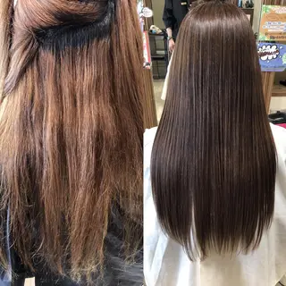 ロング 縮毛矯正/髪質改善 主税巧一のヘアスタイル