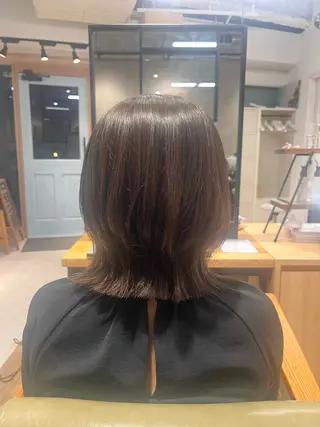ミディアム カラー 武田 綺音のヘアスタイル