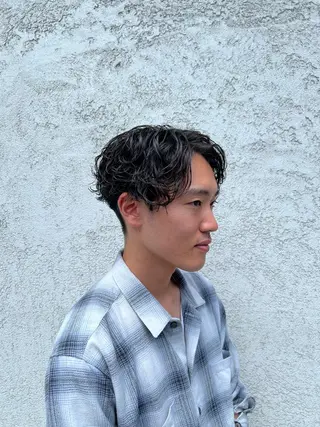 パーマ メンズ 透明感カラー 🫧ゆうしん/平尾のヘアスタイル
