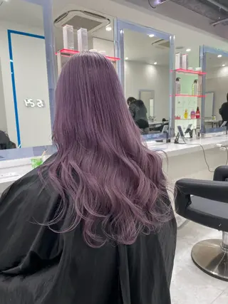 ロング カラー ヘアアレンジ ♥️暖色支持多数 ♥️銀座 mioのヘアスタイル