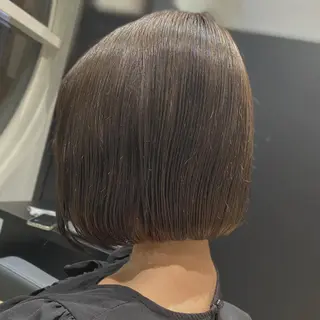 ショート カラー パーマ ヘアアレンジ ネイル マツエク・マツパ ボブ×縮毛矯正👑 心斎橋/高城涼也のヘアスタイル