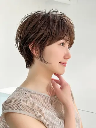 ショート 縮毛矯正/レイヤー taiga🐯のヘアスタイル