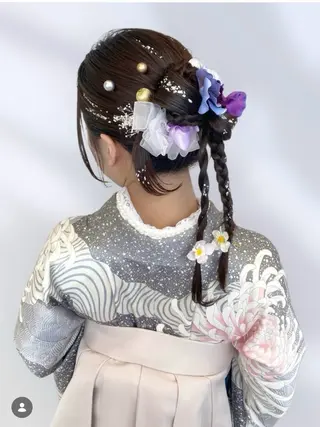 ヘアアレンジ あやか 白髪ぼかしハイライトのヘアスタイル