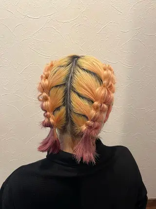 ヘアアレンジ 西田辺/ブリーチ/ SASARAのヘアスタイル