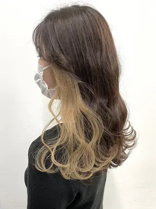 セミロング カラー ヘアアレンジ 💗無料カットモデル 募集中yu-ki💗のヘアスタイル