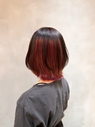 カラー ボブ／ショート 🌻あやか🌻のヘアスタイル