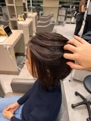 ショート ハイライト/パーマ /ヒナのヘアスタイル